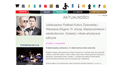Desktop Screenshot of festiwalsingera.pl
