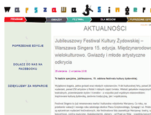 Tablet Screenshot of festiwalsingera.pl